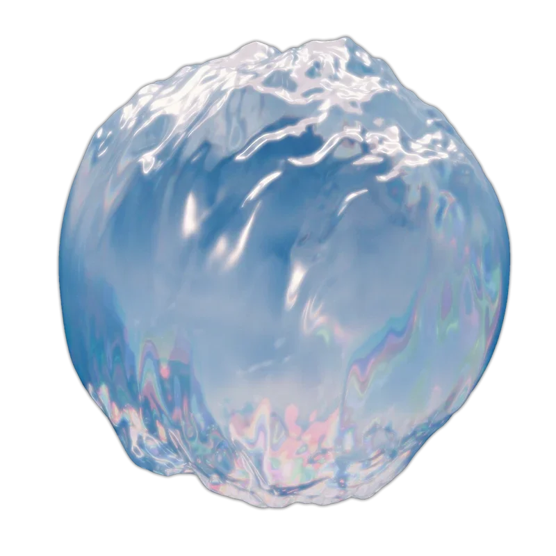 Water sphere representing baptism